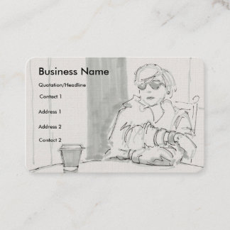 Woman in sunglasses Business Cards