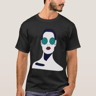 Woman in Sunglasses Too T-Shirt