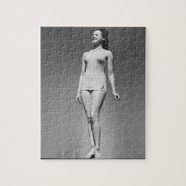 Woman in Swimsuit Jigsaw Puzzle (Vertical)