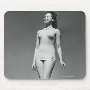 Woman in Swimsuit Mouse Mat
