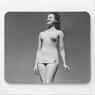 Woman in Swimsuit Mouse Mat