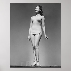Woman in Swimsuit Poster