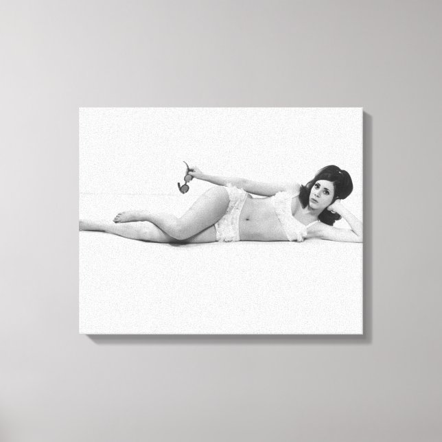 Woman in Swimwear Canvas Print (Front)