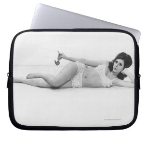 Woman in Swimwear Laptop Sleeve