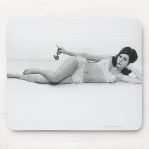 Woman in Swimwear Mouse Mat