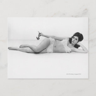 Woman in Swimwear Postcard