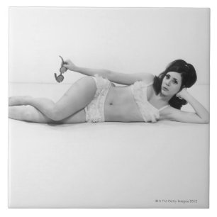 Woman in Swimwear Tile