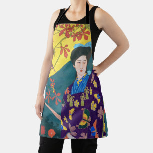 Woman in the Flower Garden, Goyō Hashiguchi Apron