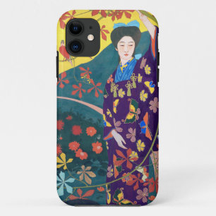 Woman in the Flower Garden, Goyō Hashiguchi iPhone 11 Case