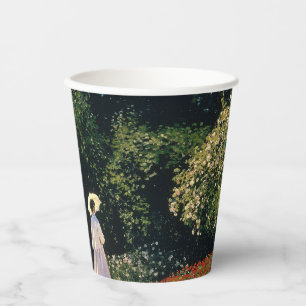 Woman in the Garden - Claude Monet Paper Cups