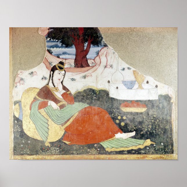 Woman in the Garden of Shah Abbas I Poster (Front)