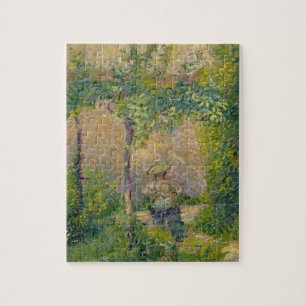Woman in the Garden (oil on canvas) Jigsaw Puzzle