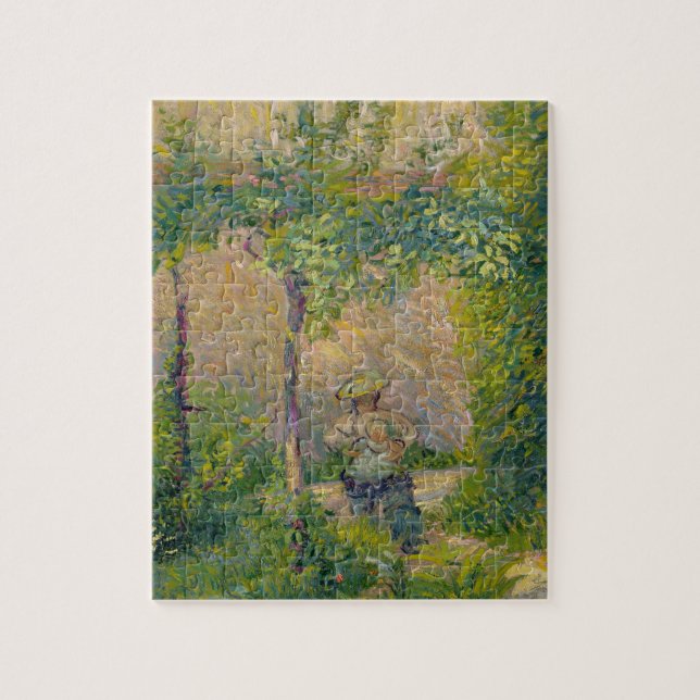 Woman in the Garden (oil on canvas) Jigsaw Puzzle (Vertical)