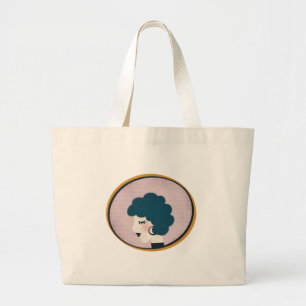 Woman in the Mirror Large Tote Bag