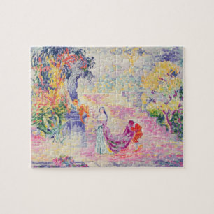 Woman in the Park, 1909 (oil on canvas) Jigsaw Puzzle