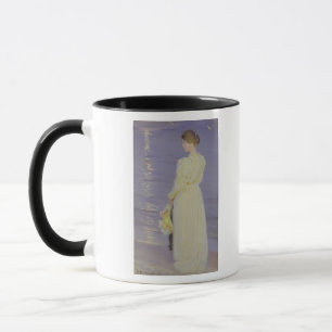 Woman in White on a Beach, 1893 Mug