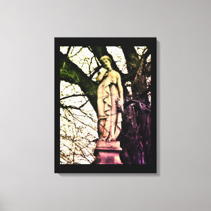 Woman in Winter Canvas Print