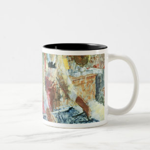 Woman Ironing, 1912 Two-Tone Coffee Mug
