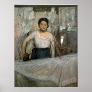 Woman Ironing by Edgar Degas Poster