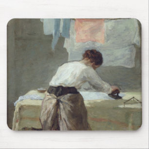 Woman Ironing Mouse Mat