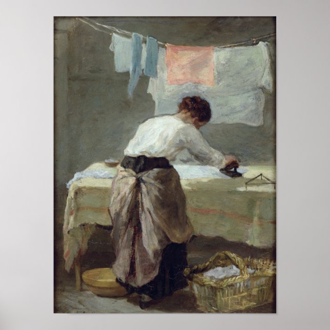 Woman Ironing Poster (Front)