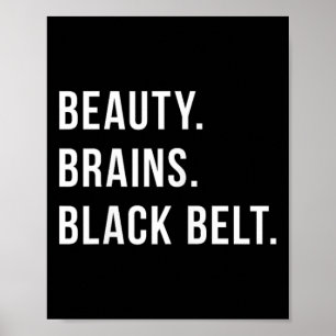 Woman Karate Black Belt Black Belt Poster