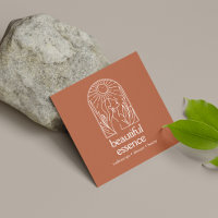 Woman Leaves Moon Arch Beauty Wellness Terracotta