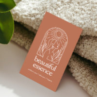 Woman Leaves Moon Arch Wellness Day Spa Terracotta