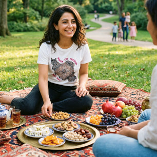 Woman Life Freedom Persian Rug Red T-Shirt