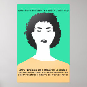 Woman,- Life's Principles-Perseverance Poster