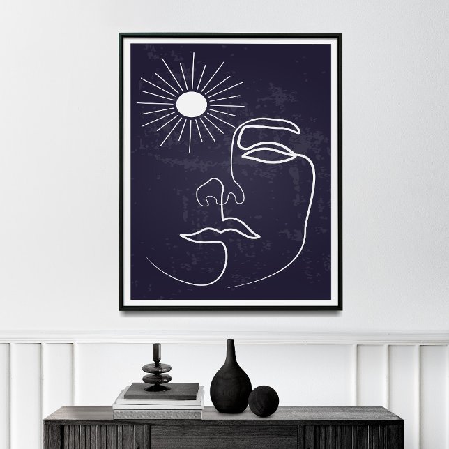 Woman Line Modern  Mid Century Art Poster (Creator Uploaded)