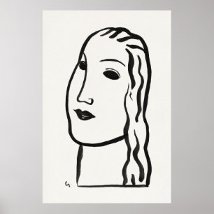 Woman Lines Poster