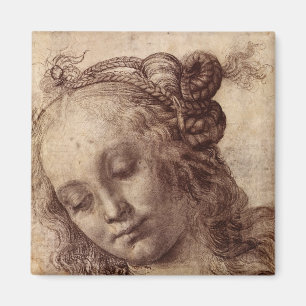 Woman Looking Down Magnet