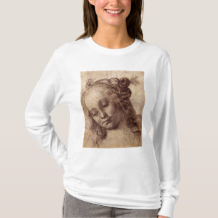 Woman Looking Down T-Shirt
