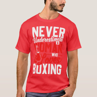 Woman loves Boxing T-Shirt