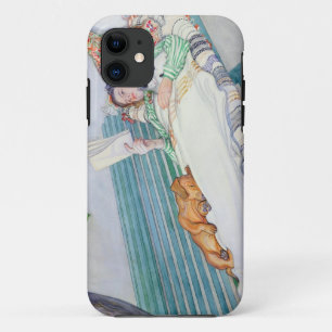 Woman Lying on a Bench, 1913 (w/c on paper) iPhone 11 Case