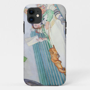Woman Lying on a Bench, 1913 (w/c on paper) iPhone 11 Case