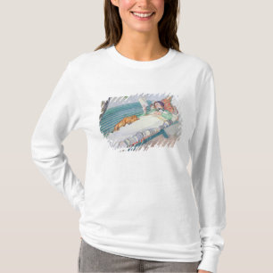 Woman Lying on a Bench, 1913 (w/c on paper) T-Shirt