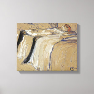 Woman lying on her Back - Lassitude Canvas Print