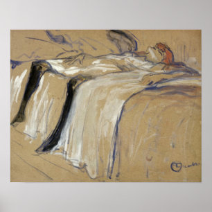 Woman lying on her Back - Lassitude Poster