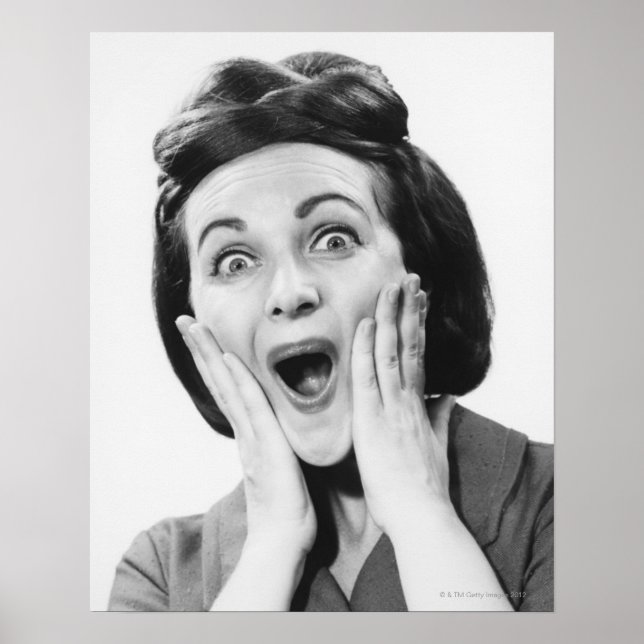 Woman Making Face Poster (Front)