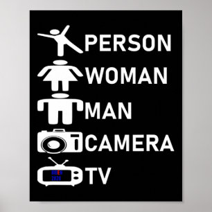 Woman Man Camera Tv Go Vote 2020 Poster