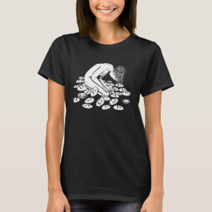 Woman Mask Halloween Spooky Gothic Goth Women T-Shirt