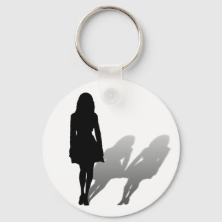 Woman Missing Woman Key Ring