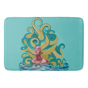 Woman Octopus Bath Mat 