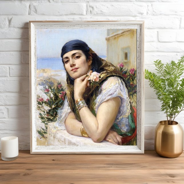 Woman of Algiers, Arthur Bridgman Poster (Creator Uploaded)