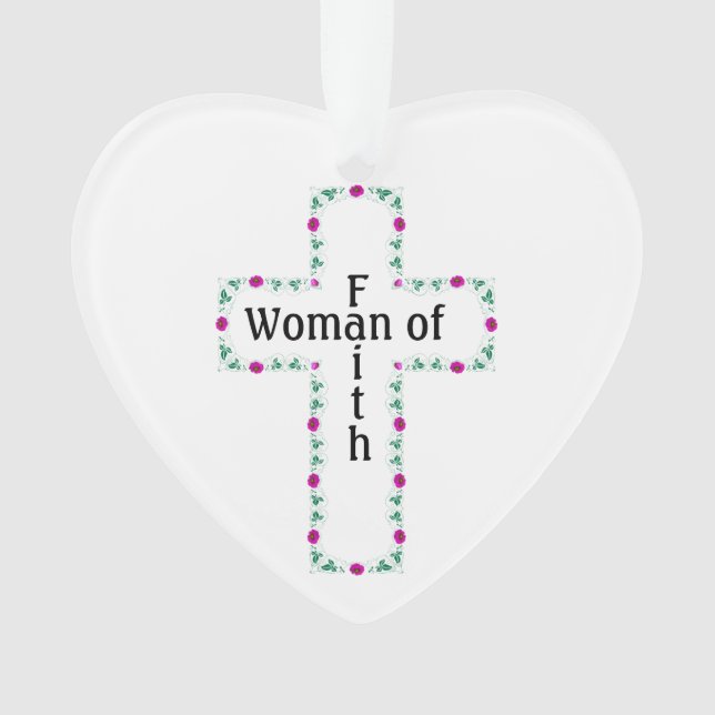 Woman of faith ornament (Front)
