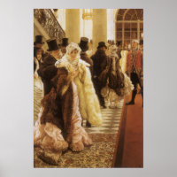 Woman of Fashion by Tissot, Vintage Victorian Art