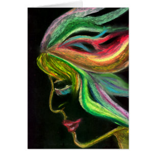 Woman of Light Card