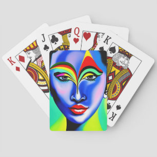 Woman of Magical Colour Playing Cards